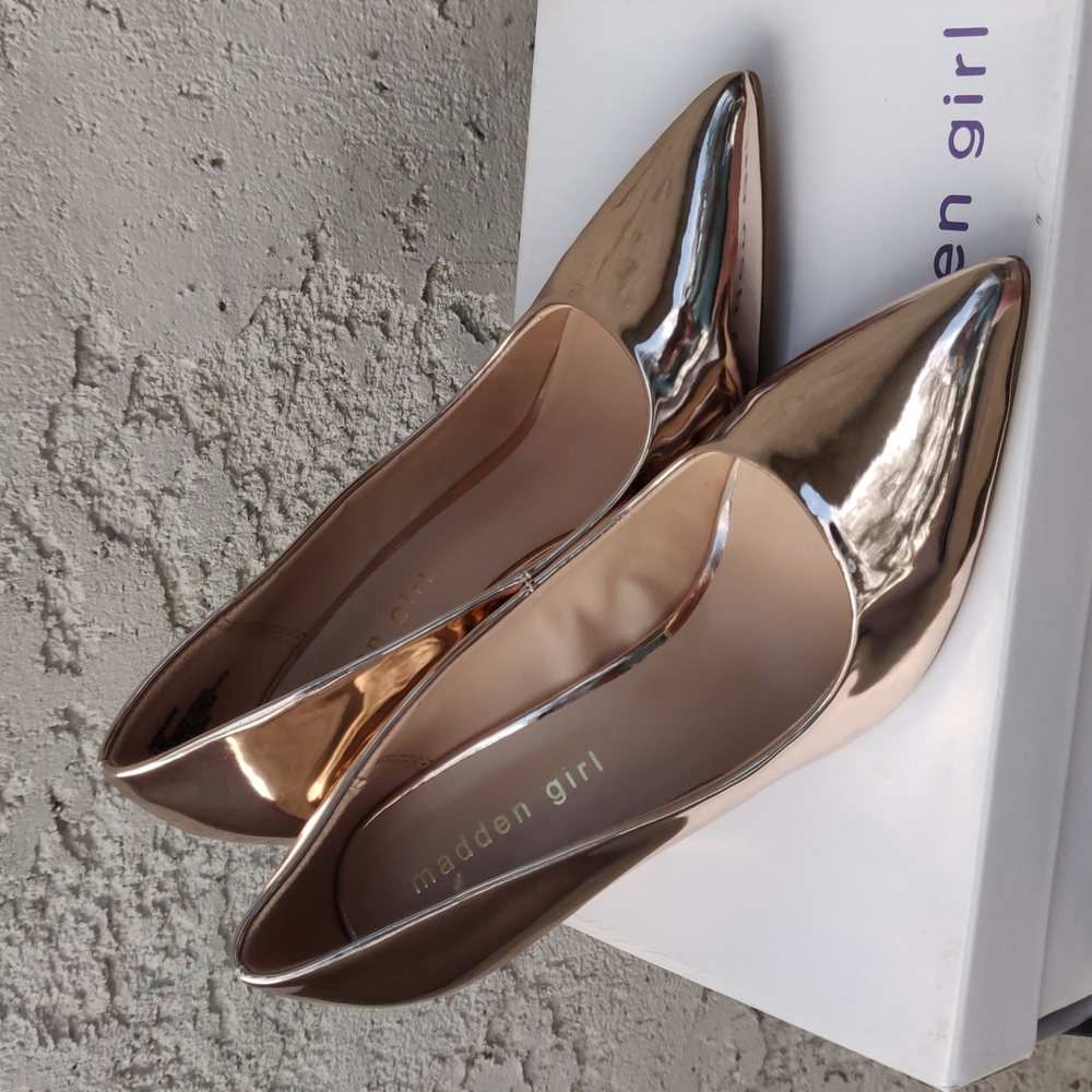 Maden girl panelope women shoes color rose gold size 6 , 7.5 - Picture 3 of 9